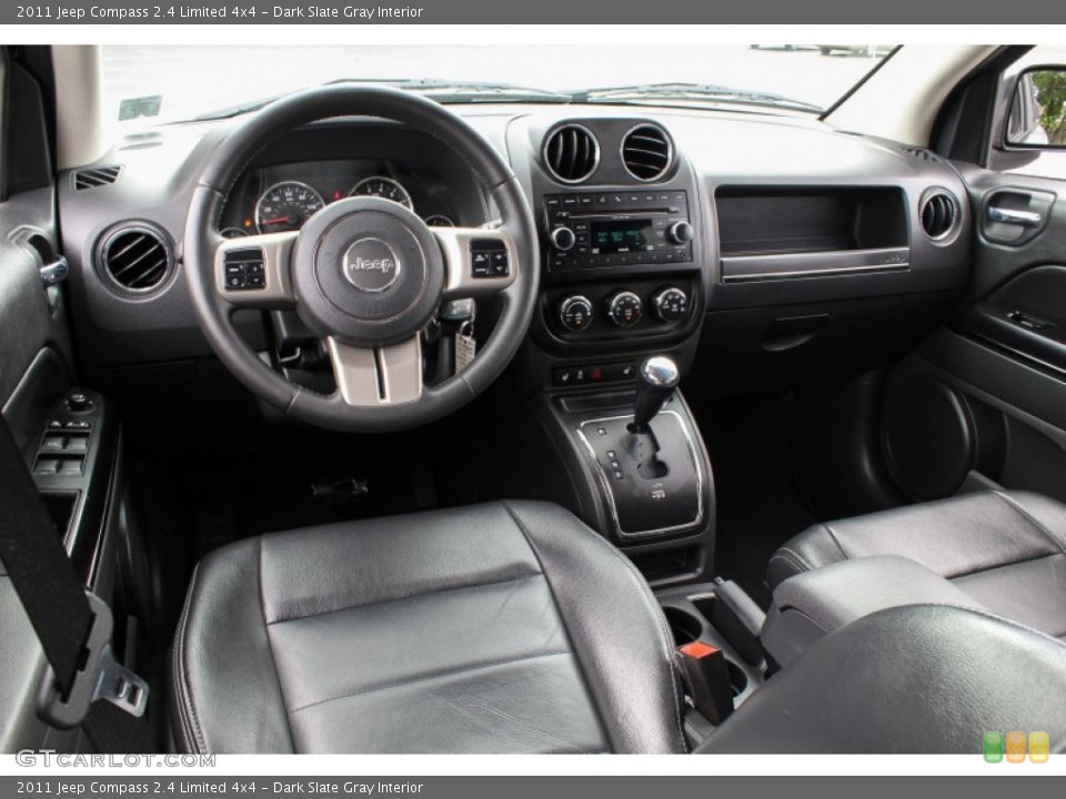 Dark Slate Gray Interior Dashboard for the 2011 Jeep Compass 2.4 Limited 4x4 #83024844