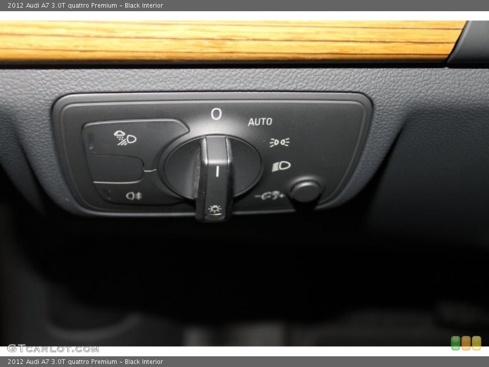 Black Interior Controls for the 2012 Audi A7 3.0T quattro Premium #83024853