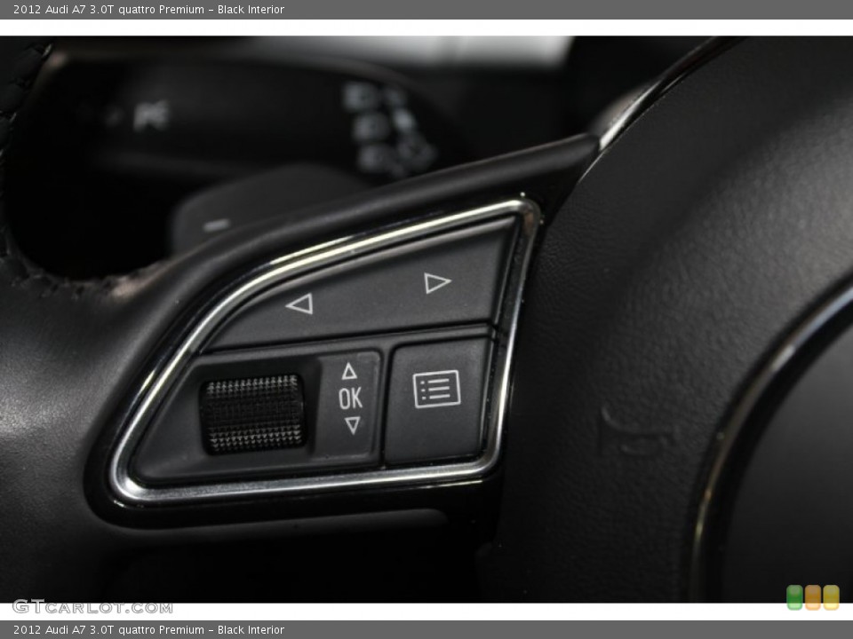Black Interior Controls for the 2012 Audi A7 3.0T quattro Premium #83024877