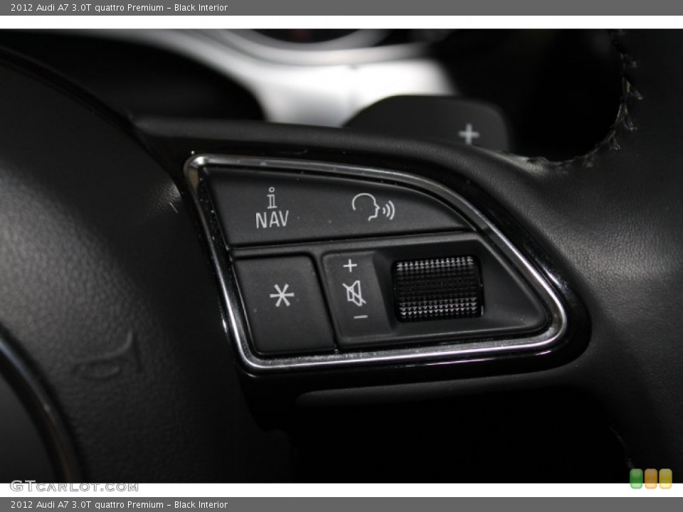 Black Interior Controls for the 2012 Audi A7 3.0T quattro Premium #83024902