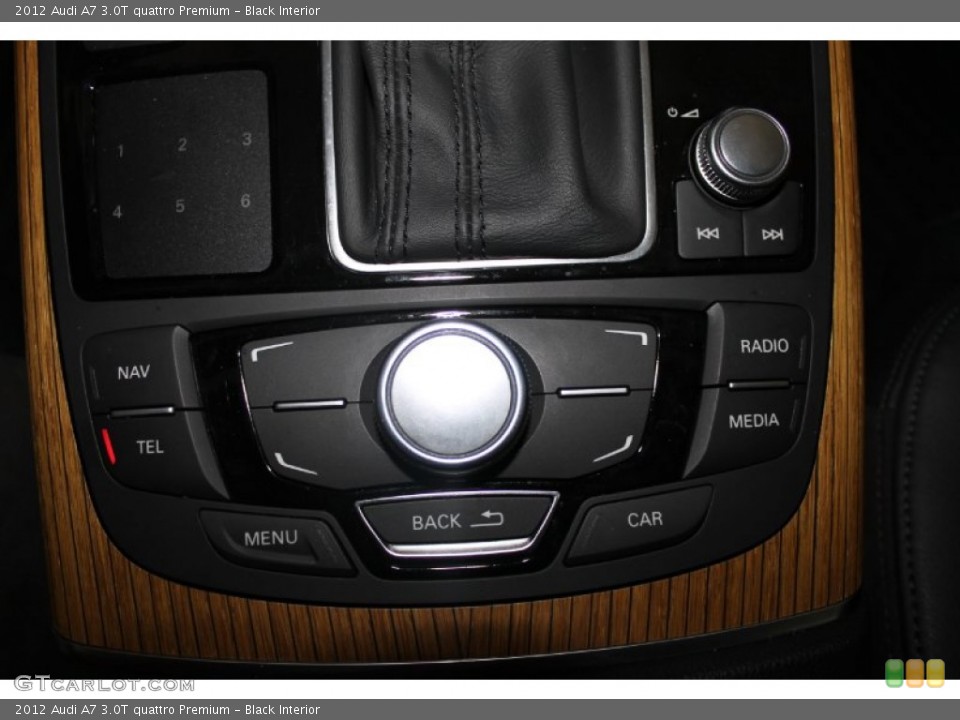 Black Interior Controls for the 2012 Audi A7 3.0T quattro Premium #83025139