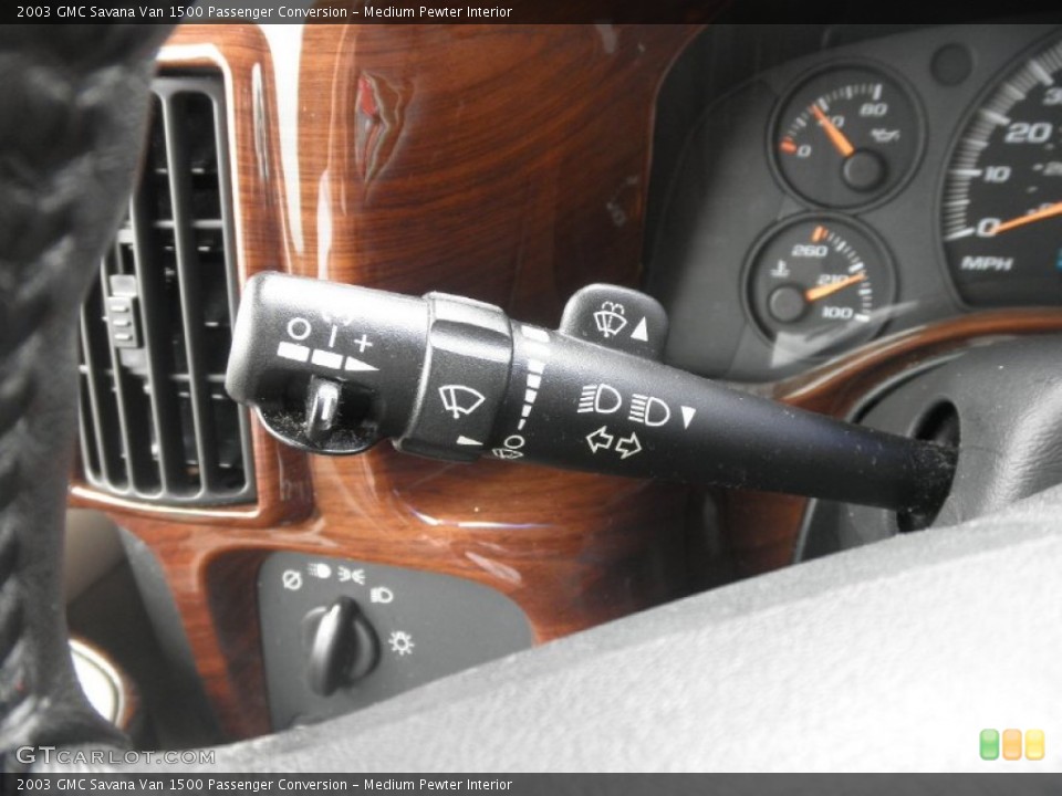 Medium Pewter Interior Controls for the 2003 GMC Savana Van 1500 Passenger Conversion #83028537