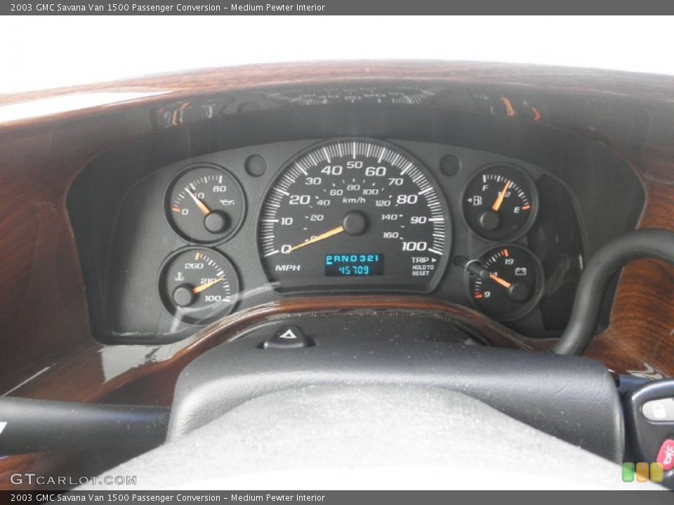 Medium Pewter Interior Gauges for the 2003 GMC Savana Van 1500 Passenger Conversion #83028564