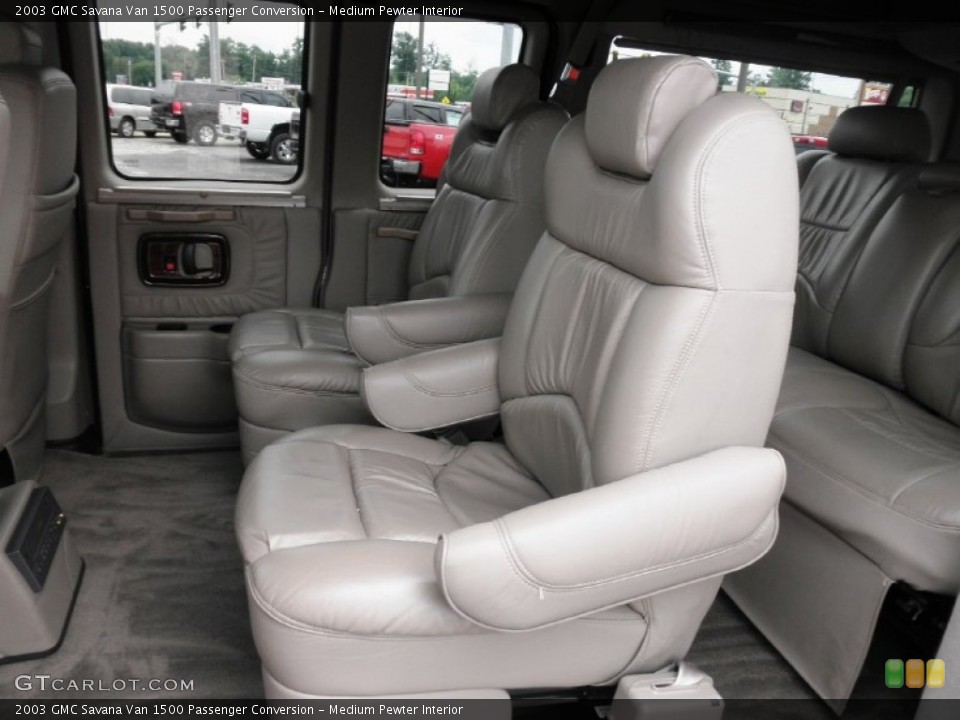 Medium Pewter Interior Rear Seat for the 2003 GMC Savana Van 1500 Passenger Conversion #83028707