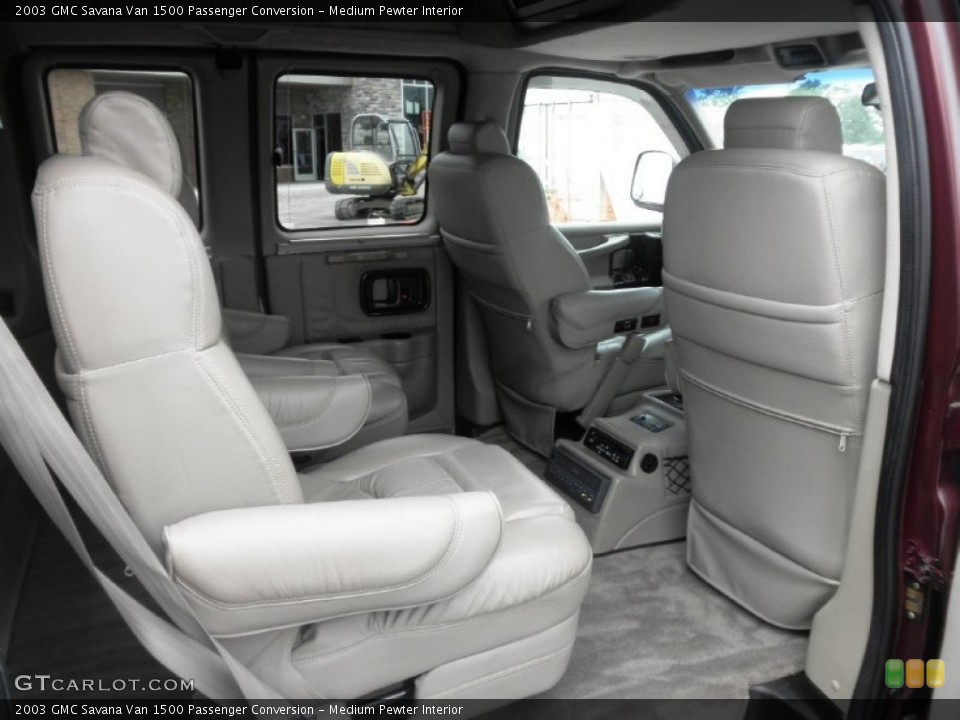 Medium Pewter Interior Rear Seat for the 2003 GMC Savana Van 1500 Passenger Conversion #83029036