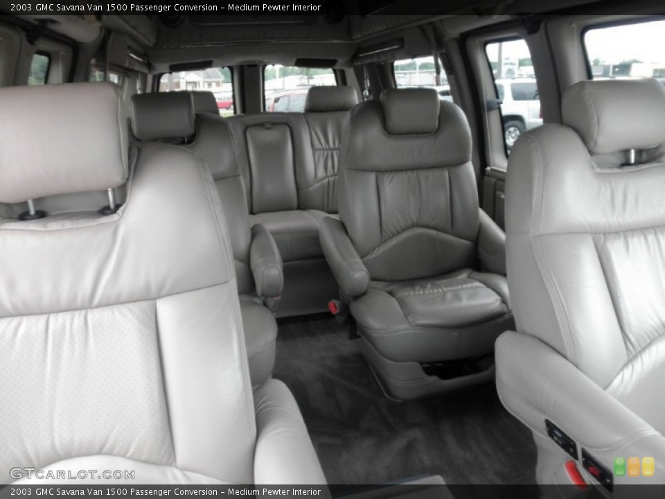 Medium Pewter Interior Rear Seat for the 2003 GMC Savana Van 1500 Passenger Conversion #83029084