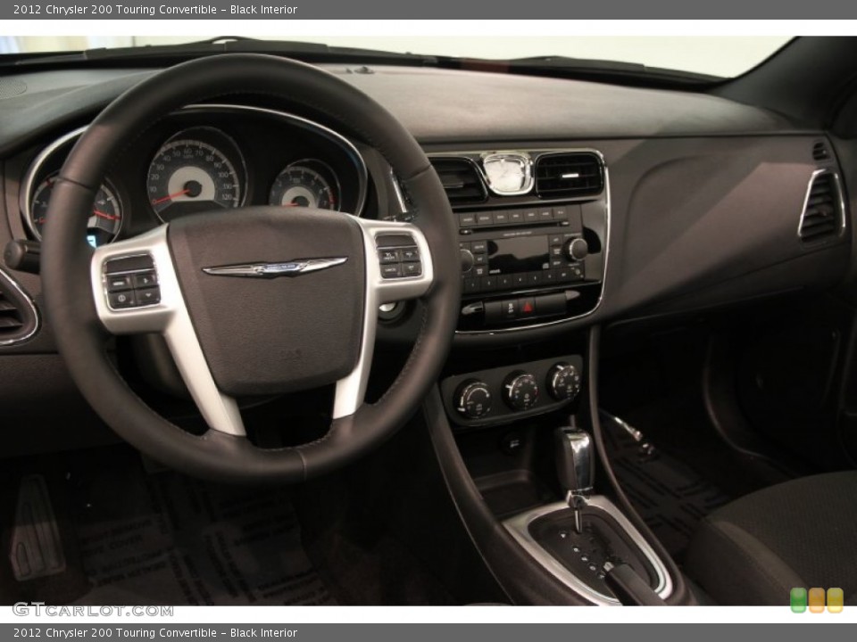 Black Interior Dashboard for the 2012 Chrysler 200 Touring Convertible #83032026