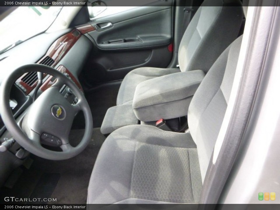 Ebony Black Interior Front Seat for the 2006 Chevrolet Impala LS #83032809