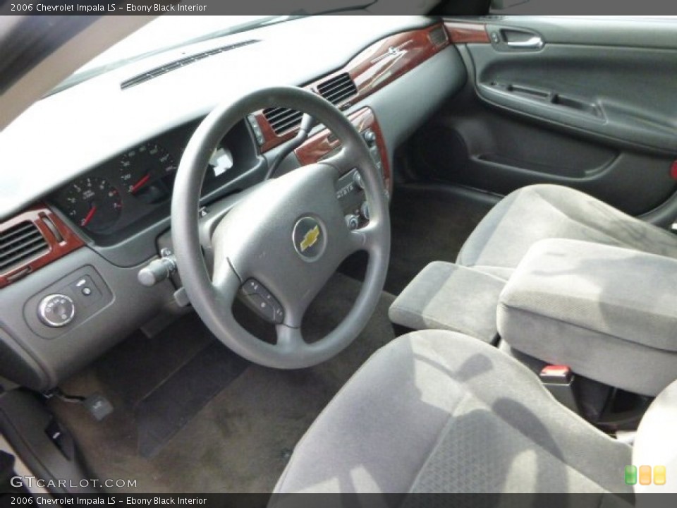 Ebony Black Interior Prime Interior for the 2006 Chevrolet Impala LS #83032898