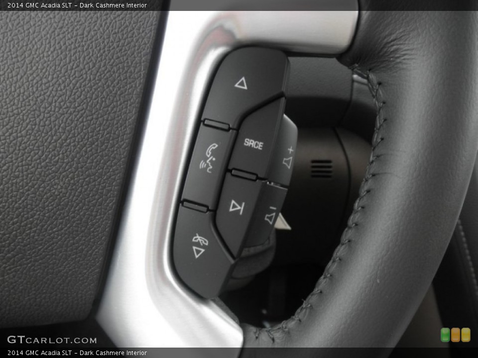 Dark Cashmere Interior Controls for the 2014 GMC Acadia SLT #83033004