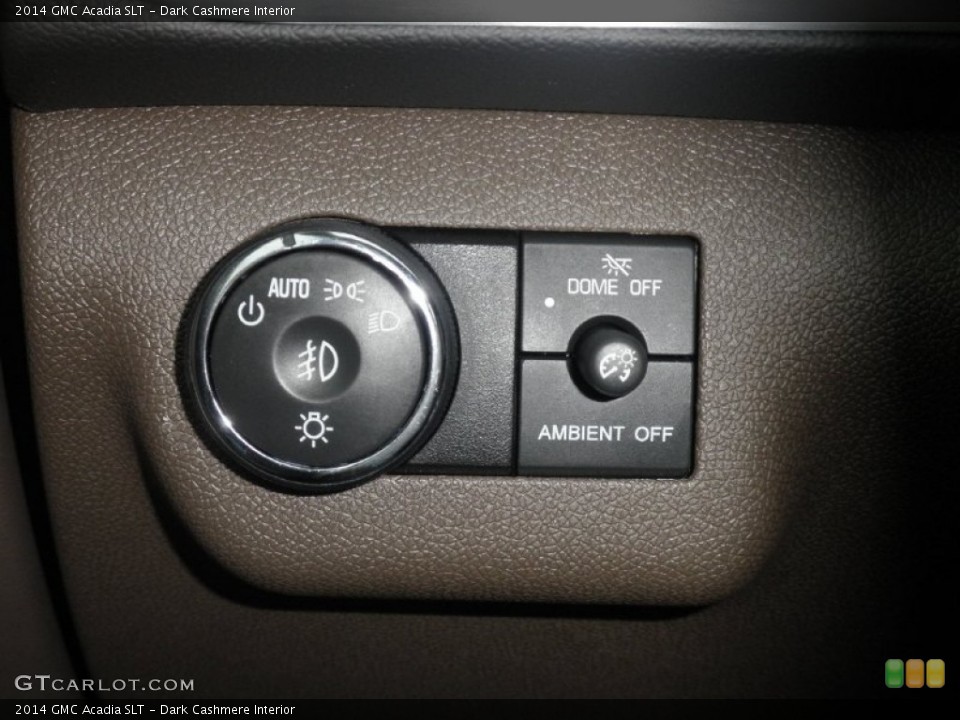 Dark Cashmere Interior Controls for the 2014 GMC Acadia SLT #83033097