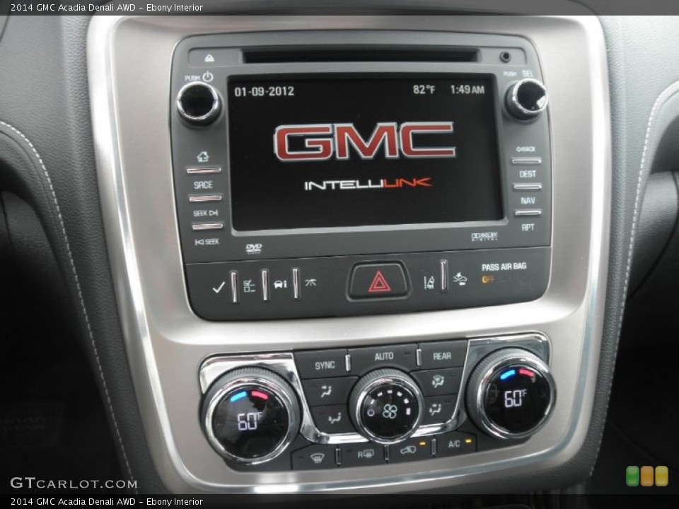 Ebony Interior Controls for the 2014 GMC Acadia Denali AWD #83033589