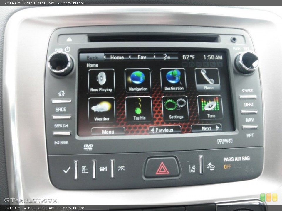 Ebony Interior Controls for the 2014 GMC Acadia Denali AWD #83033613