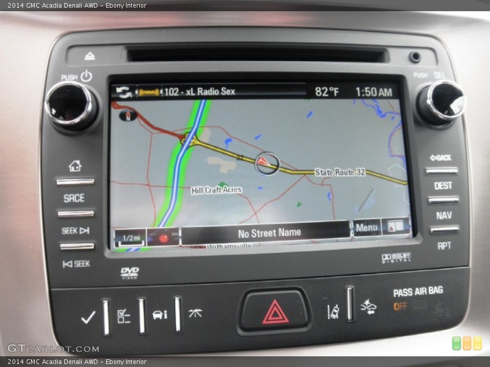 Ebony Interior Navigation for the 2014 GMC Acadia Denali AWD #83033685