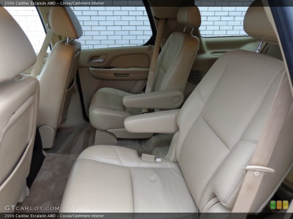 Cocoa/Cashmere Interior Rear Seat for the 2009 Cadillac Escalade AWD #83033776