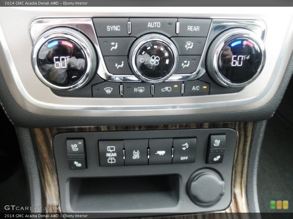 Ebony Interior Controls for the 2014 GMC Acadia Denali AWD #83033785