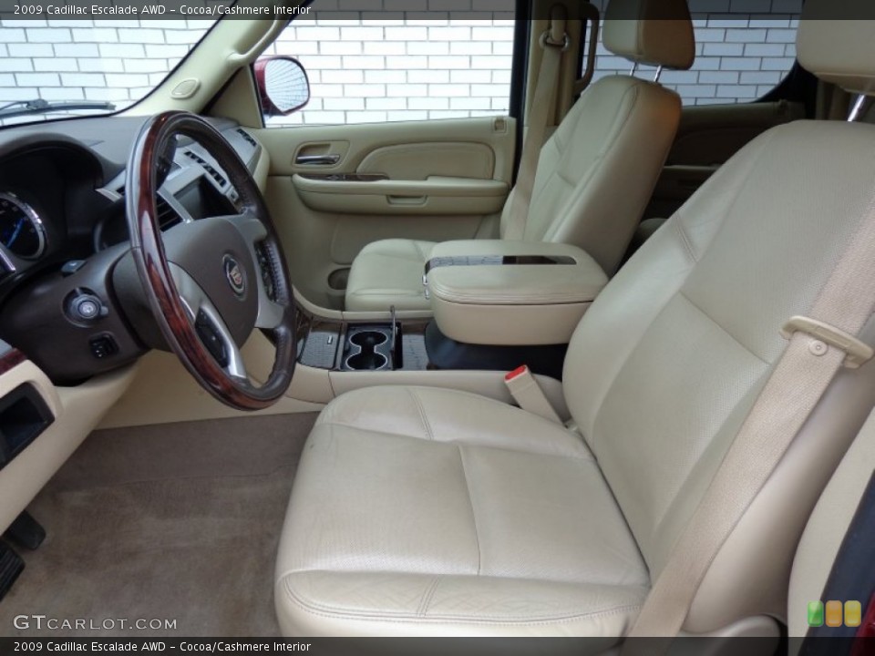 Cocoa/Cashmere Interior Front Seat for the 2009 Cadillac Escalade AWD #83033820