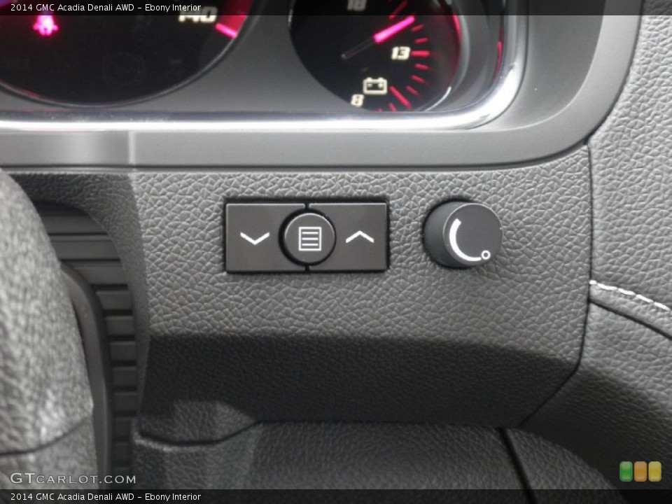 Ebony Interior Controls for the 2014 GMC Acadia Denali AWD #83033835