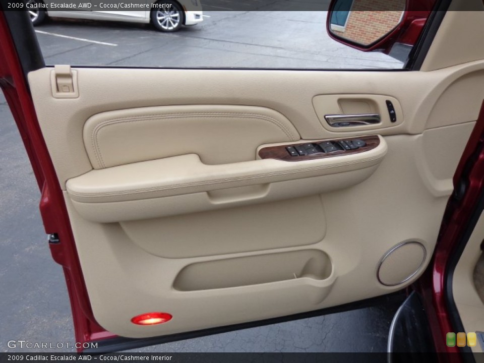 Cocoa/Cashmere Interior Door Panel for the 2009 Cadillac Escalade AWD #83033868