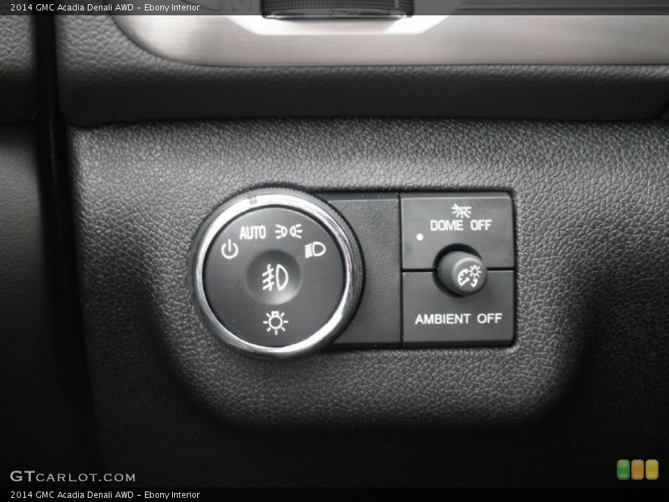 Ebony Interior Controls for the 2014 GMC Acadia Denali AWD #83033994