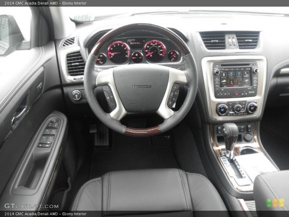 Ebony Interior Dashboard for the 2014 GMC Acadia Denali AWD #83034079