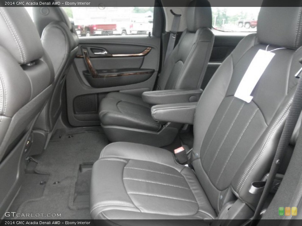 Ebony Interior Rear Seat for the 2014 GMC Acadia Denali AWD #83034153
