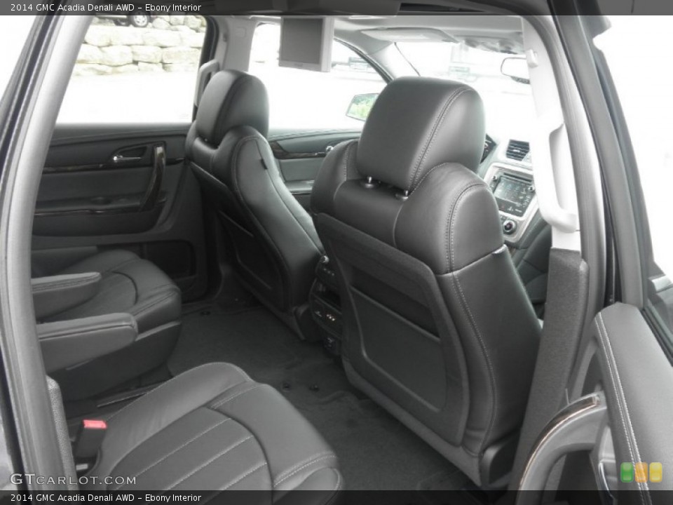 Ebony Interior Rear Seat for the 2014 GMC Acadia Denali AWD #83034329