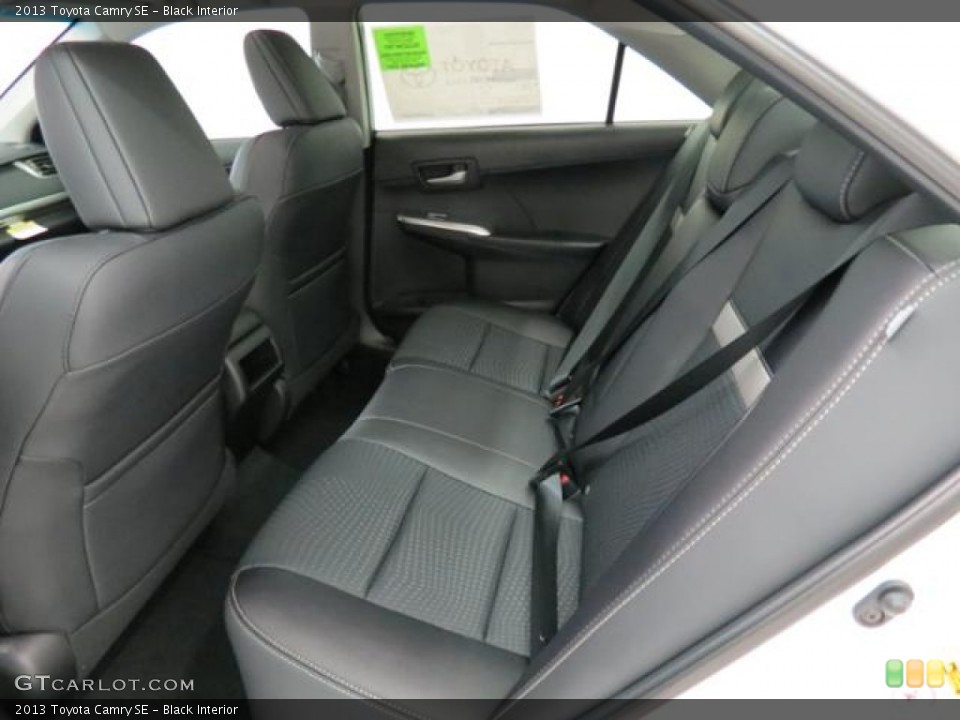 Black Interior Rear Seat for the 2013 Toyota Camry SE #83040773