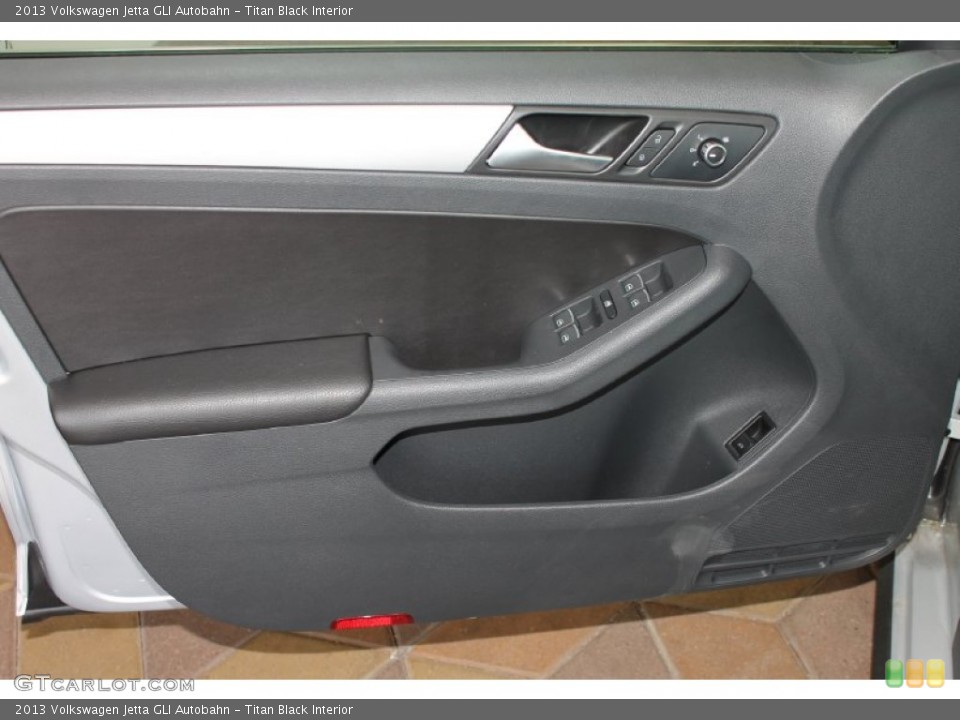 Titan Black Interior Door Panel for the 2013 Volkswagen Jetta GLI Autobahn #83041197