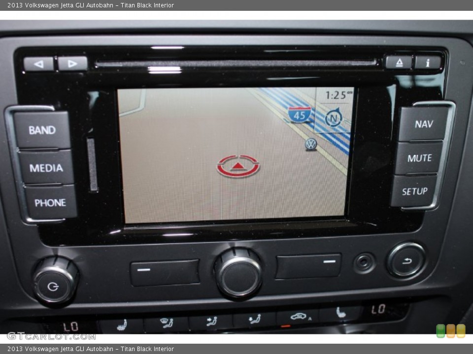 Titan Black Interior Navigation for the 2013 Volkswagen Jetta GLI Autobahn #83041378