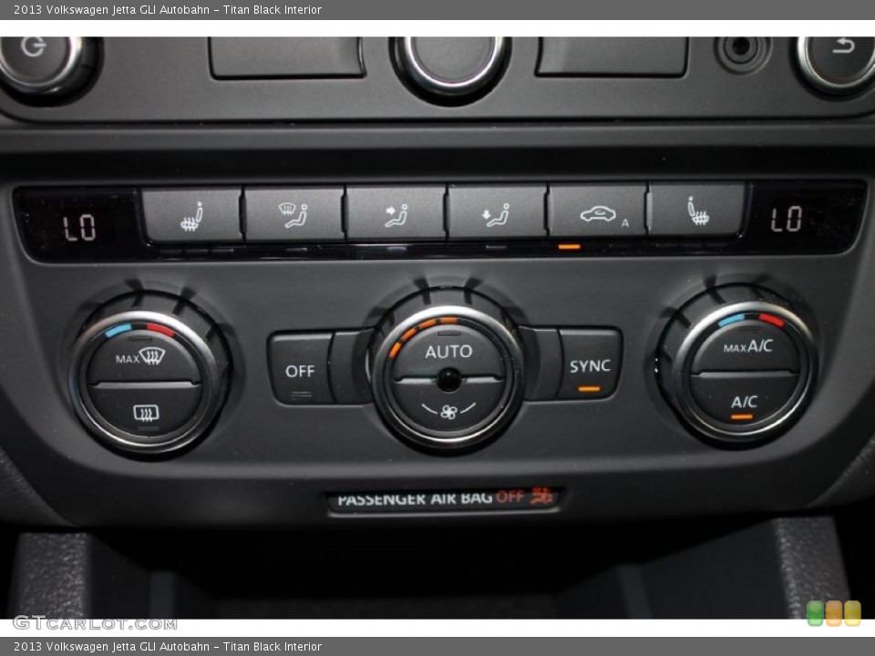 Titan Black Interior Controls for the 2013 Volkswagen Jetta GLI Autobahn #83041426