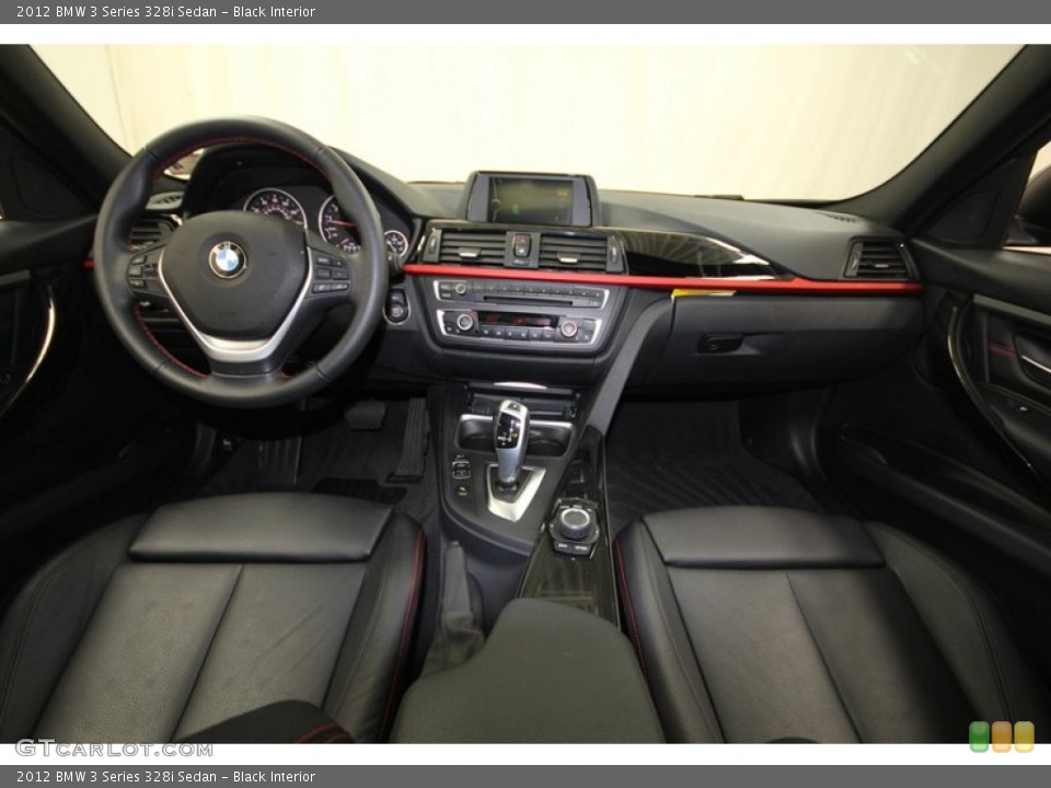 Black Interior Dashboard for the 2012 BMW 3 Series 328i Sedan #83042187