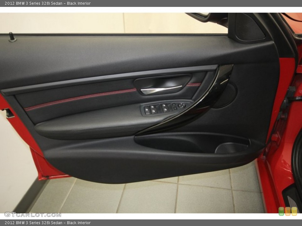 Black Interior Door Panel for the 2012 BMW 3 Series 328i Sedan #83042403