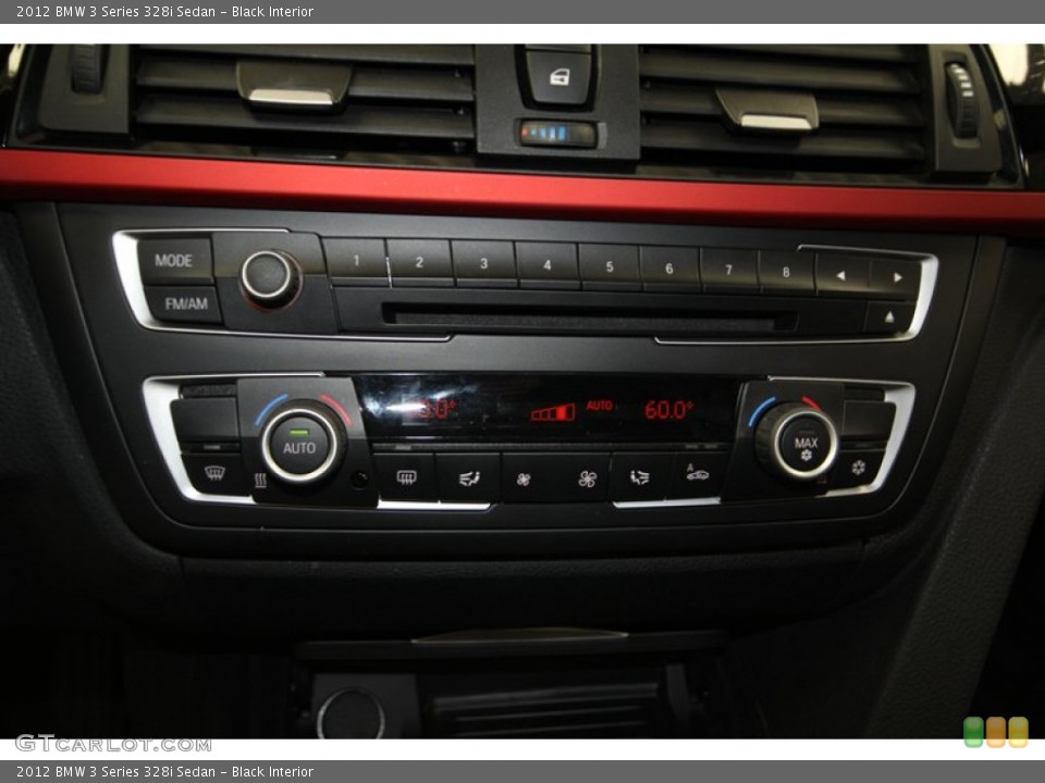 Black Interior Controls for the 2012 BMW 3 Series 328i Sedan #83042562