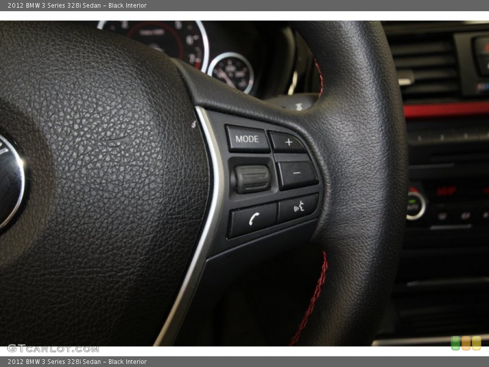 Black Interior Controls for the 2012 BMW 3 Series 328i Sedan #83042682