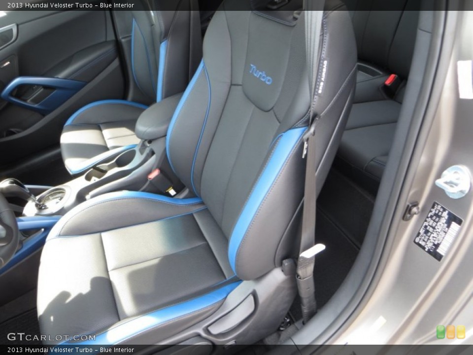 Blue Interior Front Seat for the 2013 Hyundai Veloster Turbo #83042760