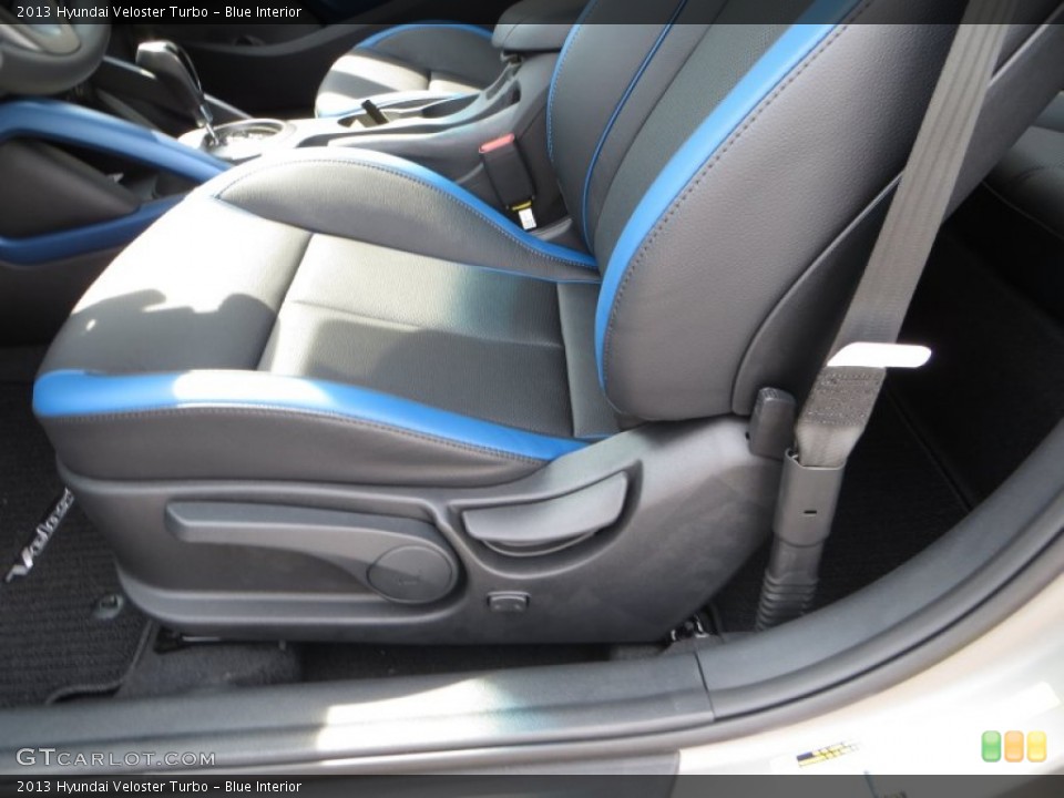 Blue Interior Front Seat for the 2013 Hyundai Veloster Turbo #83042781