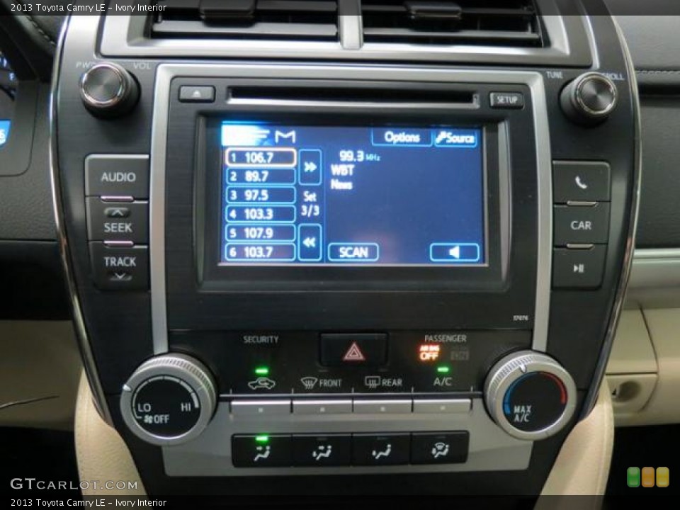 Ivory Interior Controls for the 2013 Toyota Camry LE #83043537