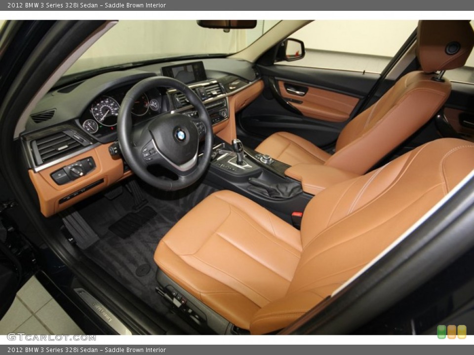 Saddle Brown Interior Prime Interior for the 2012 BMW 3 Series 328i Sedan #83045561