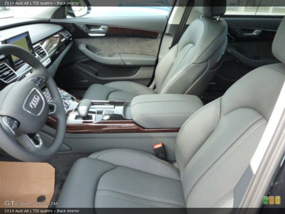 Black Interior Front Seat for the 2014 Audi A8 L TDI quattro #83046518