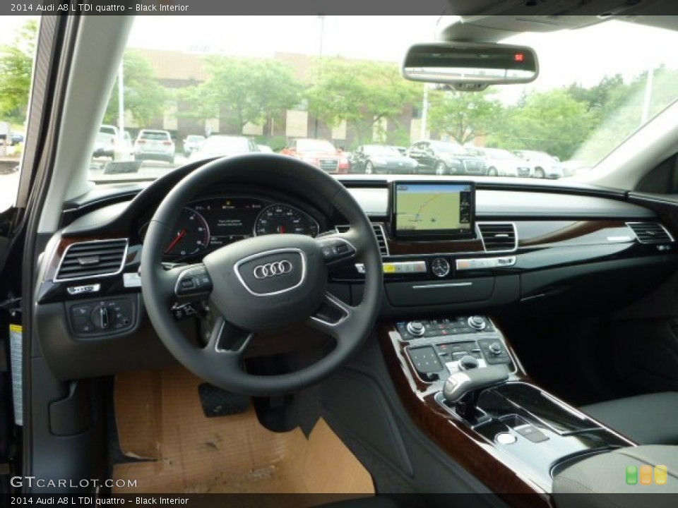 Black Interior Dashboard for the 2014 Audi A8 L TDI quattro #83046563