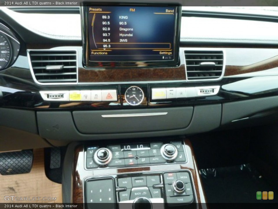Black Interior Controls for the 2014 Audi A8 L TDI quattro #83046678