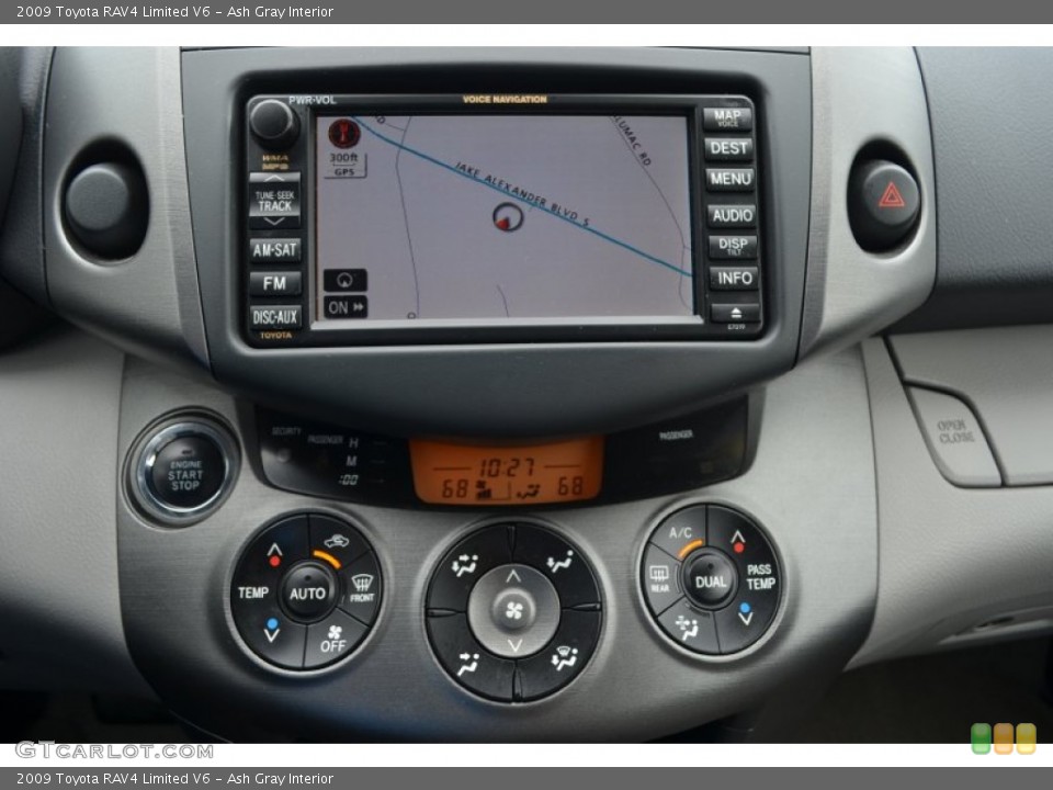 Ash Gray Interior Navigation for the 2009 Toyota RAV4 Limited V6 #83047814