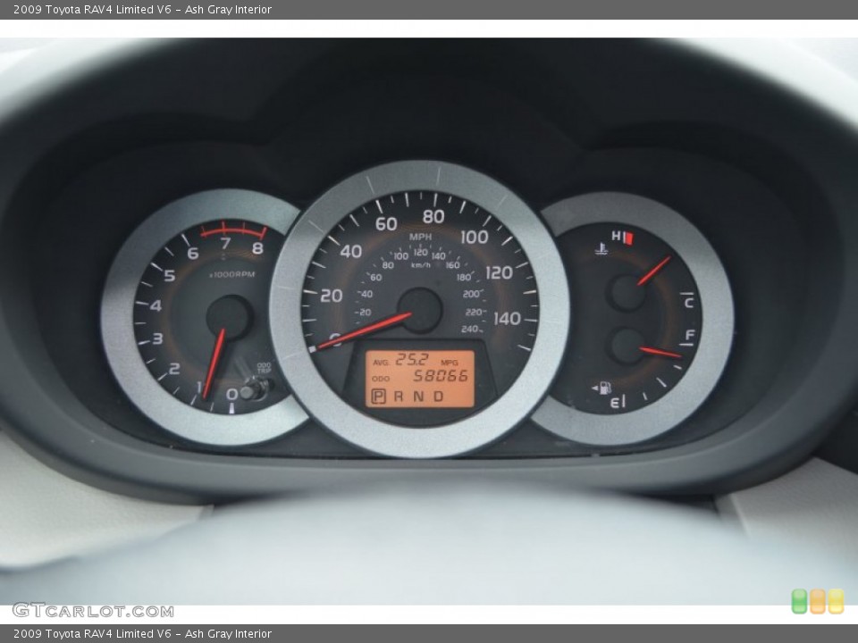 Ash Gray Interior Gauges for the 2009 Toyota RAV4 Limited V6 #83047944