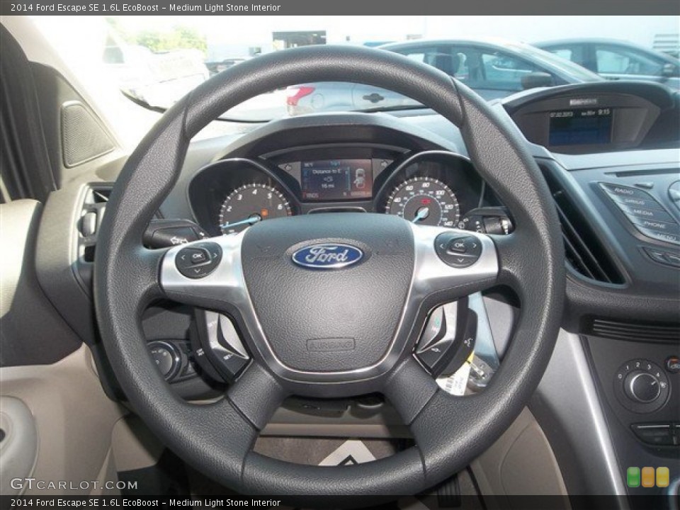 Medium Light Stone Interior Steering Wheel for the 2014 Ford Escape SE 1.6L EcoBoost #83049187