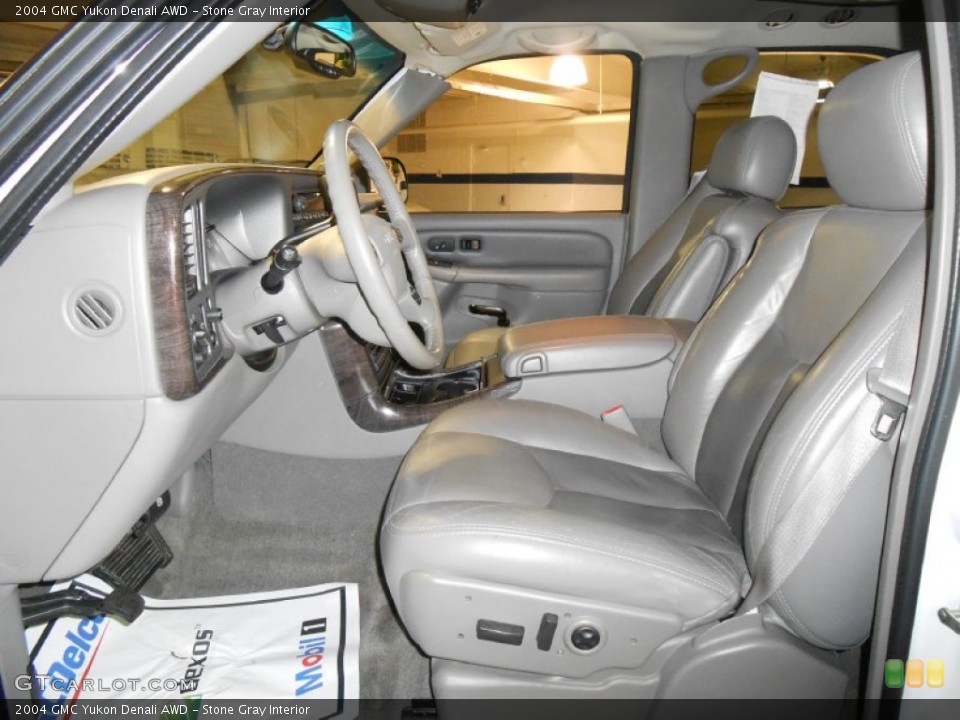 Stone Gray Interior Front Seat for the 2004 GMC Yukon Denali AWD #83053815