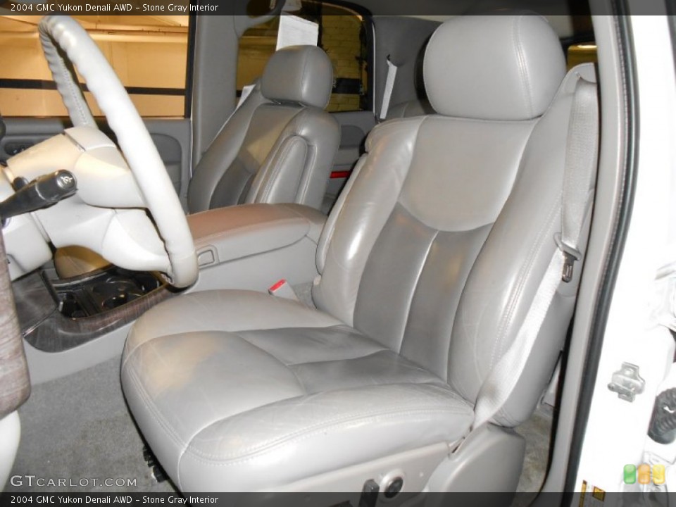 Stone Gray Interior Front Seat for the 2004 GMC Yukon Denali AWD #83053834