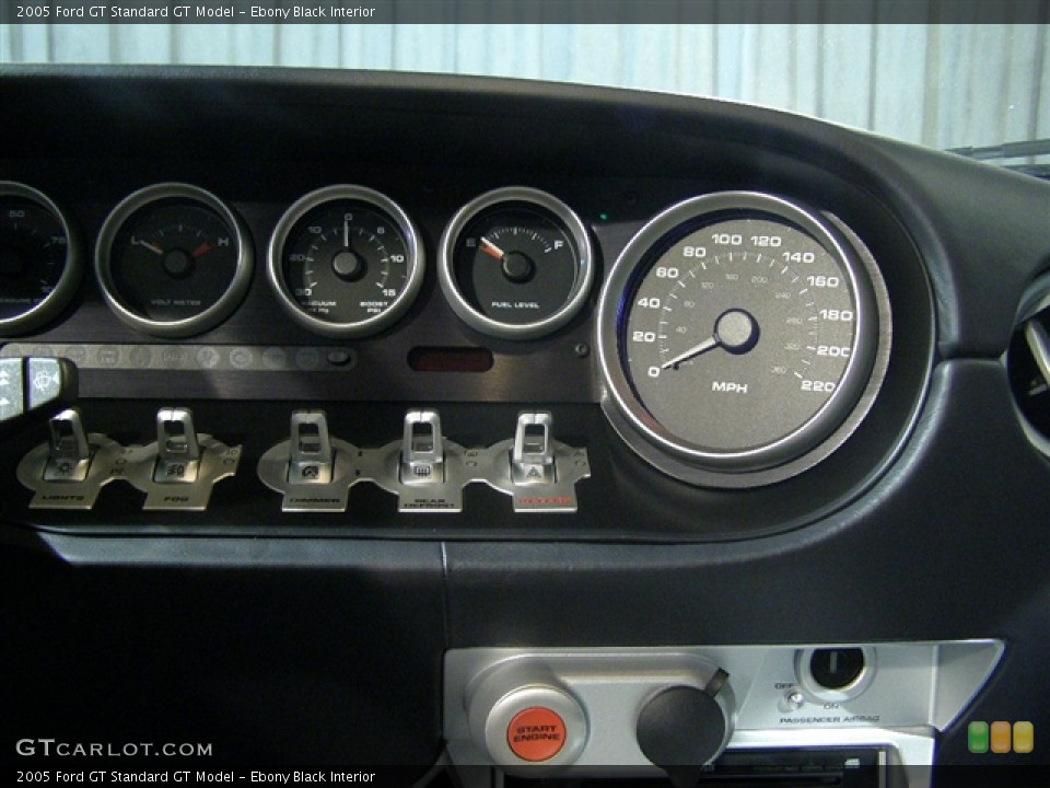 Ebony Black Interior Gauges for the 2005 Ford GT  #83058