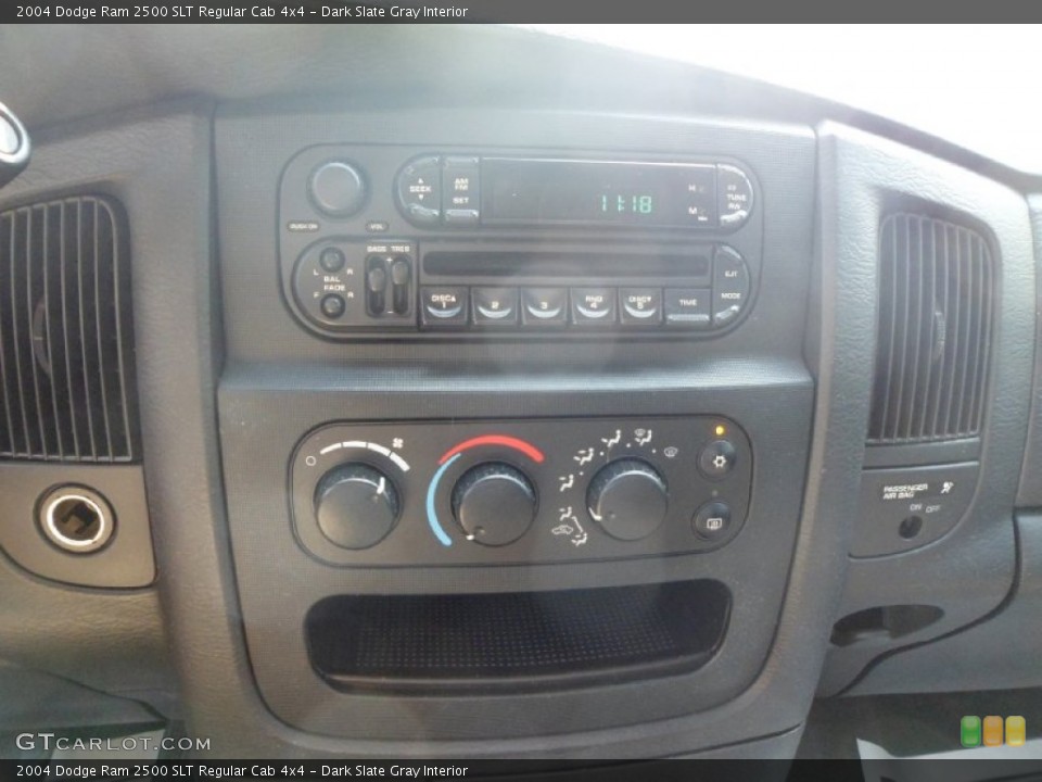 Dark Slate Gray Interior Controls for the 2004 Dodge Ram 2500 SLT Regular Cab 4x4 #83060441