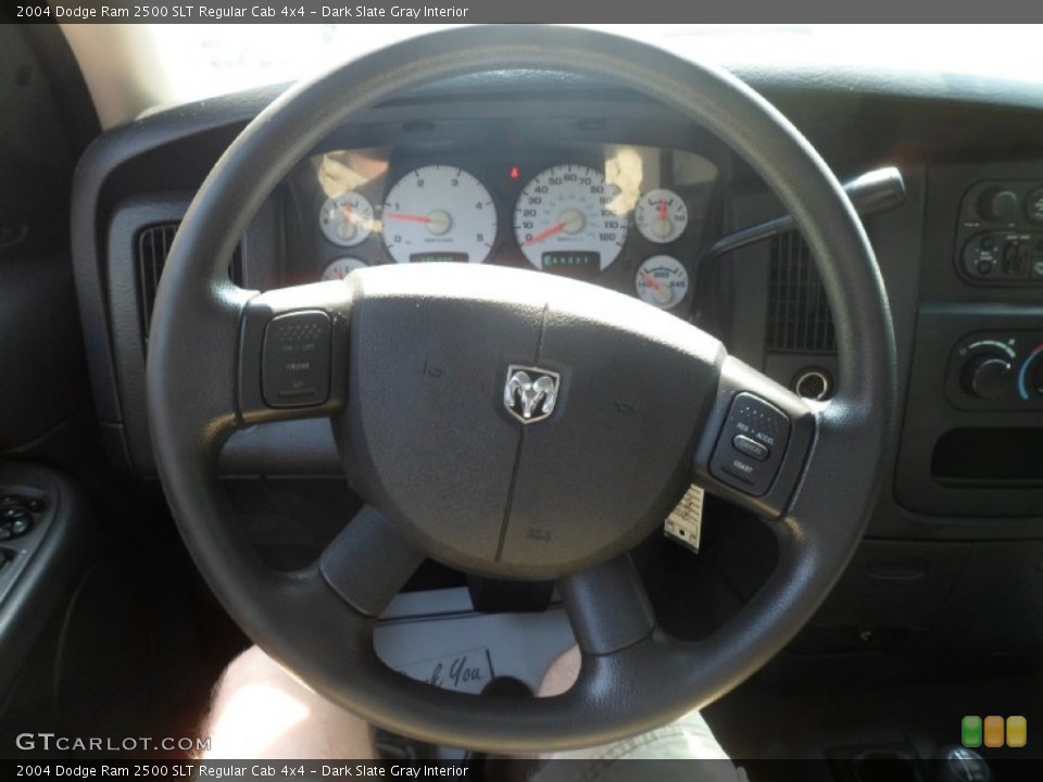 Dark Slate Gray Interior Steering Wheel for the 2004 Dodge Ram 2500 SLT Regular Cab 4x4 #83060478